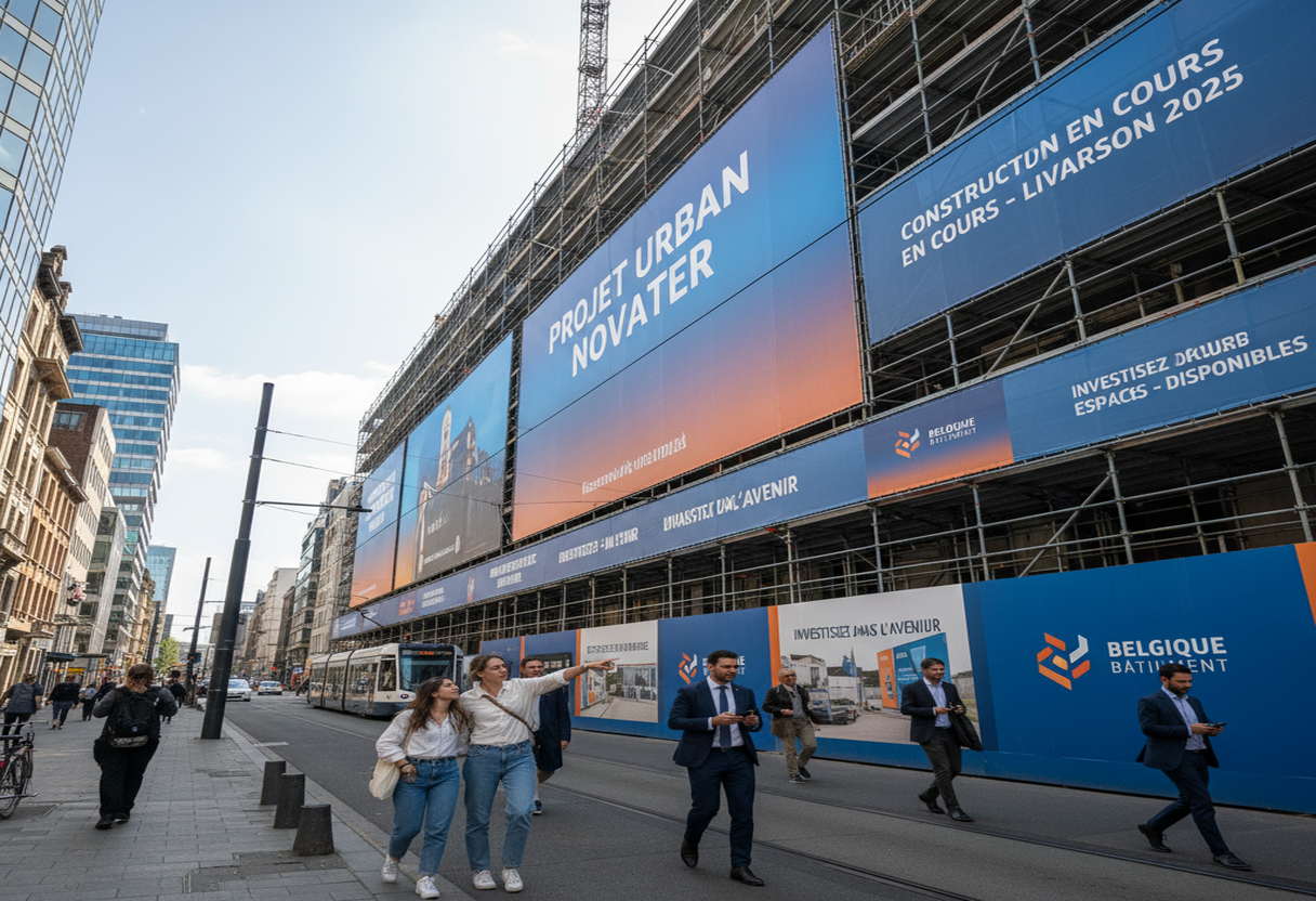 Formaten bouwzeilen, verticaal en panoramisch, leesbaarheid op afstand