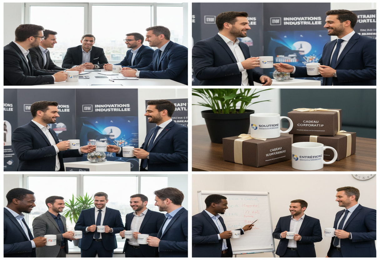 Utilisations B2B des tasses personnalisées, cadeaux d'affaires et salons