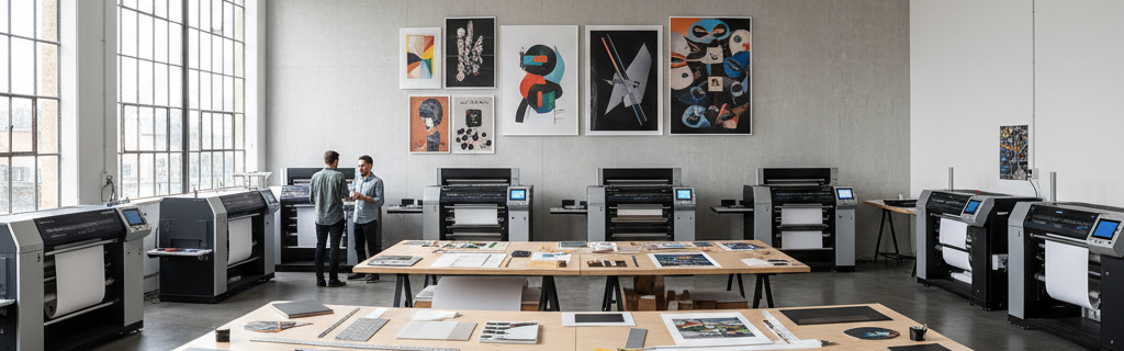 Professionele drukkerij met moderne apparatuur en A2 affiches