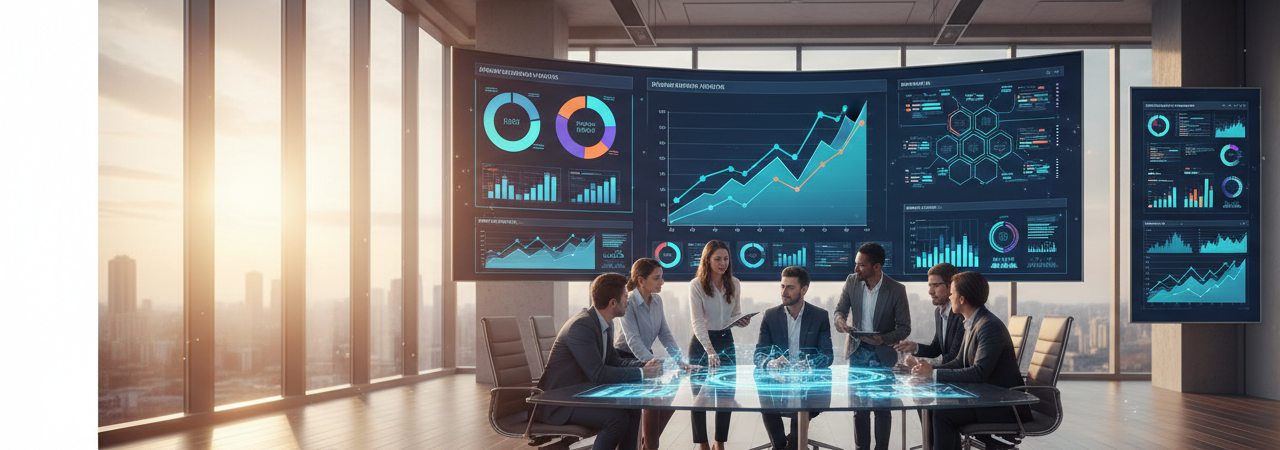 Digital platforms enabling business growth with real-time analytics and collaboration tools