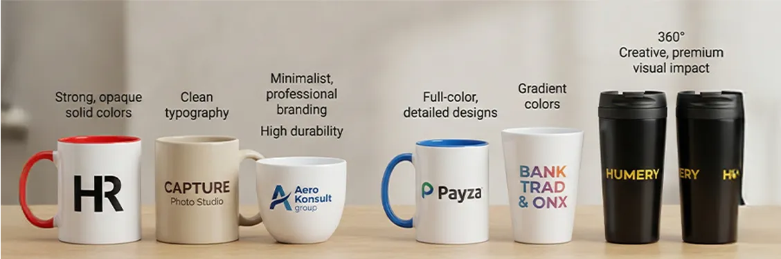 Techniques d'impression pour tasses personnalisées, sérigraphie et sublimation